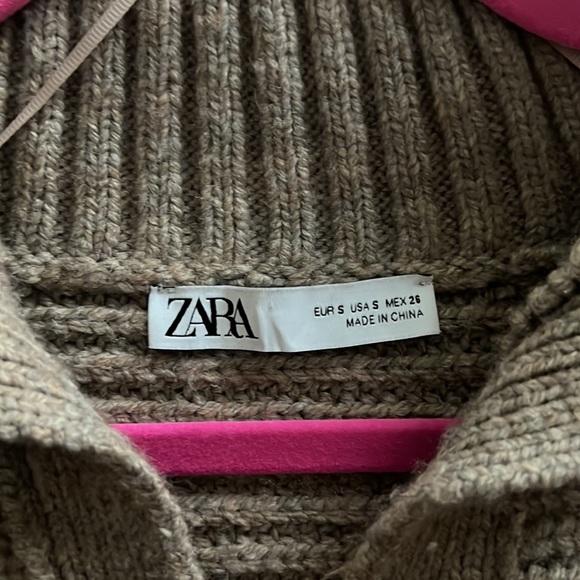 Zara cropped knit collar sweater - Picture 5 of 5
